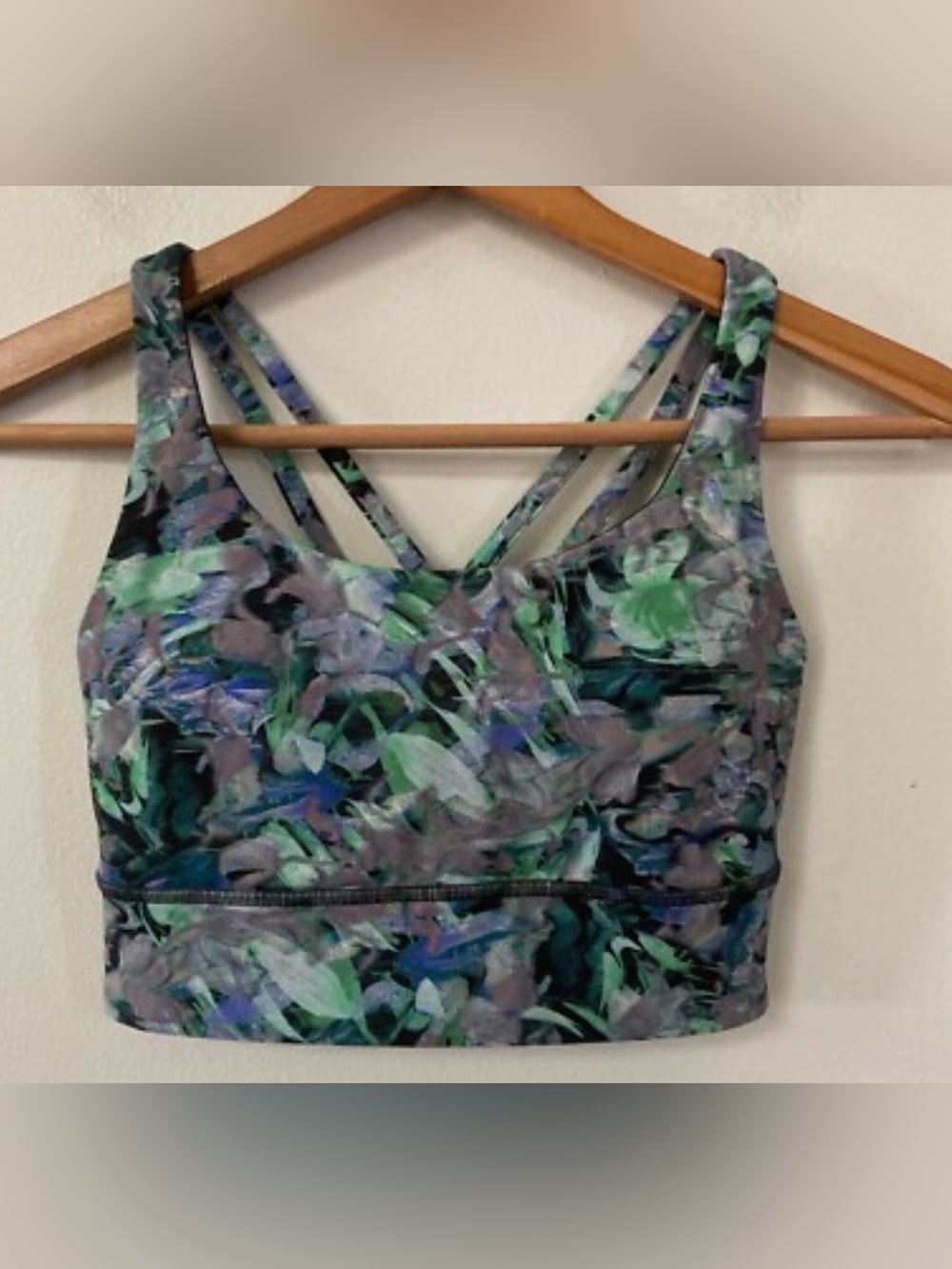 Lululemon Sports Bra Multi Green Floral